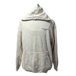 De Rigueur Light Yellow Hoodie Pullover Mens Jacket Size S USED